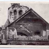 Front View, Memorial Church, Stanford University after the earthquake, April 18, 1906