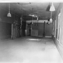 Interior view of the Pioneer Telegraph Building at 1015 2nd Street in Old Sacramento