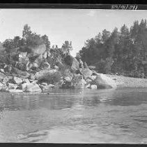 An unidentified mountain river