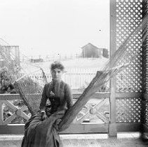 "Mrs. T.R. Stephens [Lena] in Hammock"