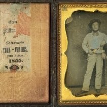 1855 Daguerreotype of August Robert Klein, a charter member of the Sacramento Turn Verein