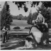 Statue of Charles Swanston in Land Park