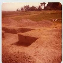 Photographs of Bolinas Bay. Archaeological dig site, wide view