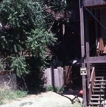 View of Old Sacramento and the Arcade Hotel and service center, building site owned privately