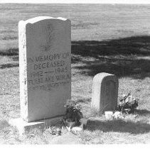 Visitation to Linkville Cemetery 1979: Memorial Gravestone