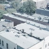 Aerial view of the redevelopment district