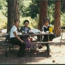 Tule Lake Linkville Cemetery Project: Three JACLers on a Park Bench