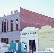 Old Sacramento. Old Sacramento. View of the Pacific Stables building on the corner of Second and L Streets