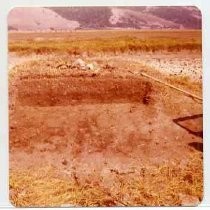 Photographs of landscape of Bolinas Bay. Open trench