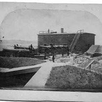 South Battery and its caponier on Alcatraz Island