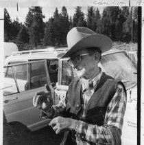 Buck Hannickle explains how he acquired one of his scars from more than a half century as a cowboy