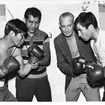 Ray Lunny, left, and his fighting son, Ray Lunny III
