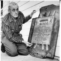 Carl Winn Brainard, granson of Albert Maver Winn, owned a bronze foundry and made the plaque for the A. M. Winn School in 1962