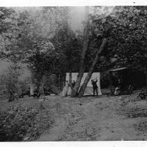 Photographs from Wild Legacy Book. Deer Huntering Camp, ca.1900