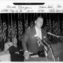 Ronald Reagan Speaking at the Memorial Auditorium