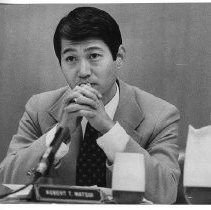 Robert T. (Bob) Matsui at a City Council meeting