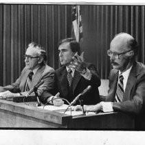 Gov. Brown , Charles Gockey, and James Mills