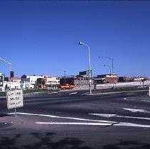 Old Sacramento. View of the Fratt Building under construction at 2nd and K Streets