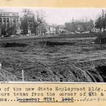 Excavatian site of State Employment Building