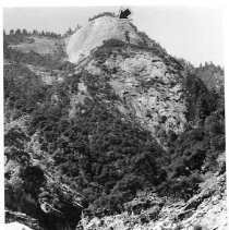 View of Bald Rock Dome which sits 3,500 feet above the Feather River Canyon's Middle Fork 30 miles east of Oroville