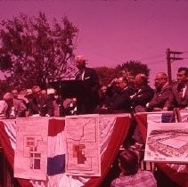 View of the groundbreaking ceremonies for the Federal Building in Sacramento