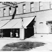 Exterior view of the Grand Theatre, G. W. Goddard, prop. at 1117 7th Street. It opened in 1907