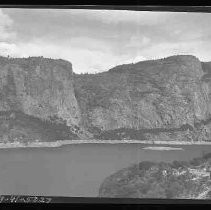 A dam and reservoir