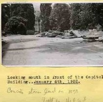 Concrete being replaced on capitol grounds