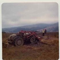 Photographs of Bolinas Bay. "Buck Meyer, Irene Neasham, Ann Peak, Bolinas Lagoon, Sept. 4, 1973." (and a tractor)