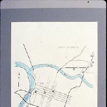 Map showing the location of hotels in Sacramento including: Holiday Inn, Clarion, Red Lion, Sacramento Inn, Beverly Garland, Woodlake and Holiday Inn, Northeast