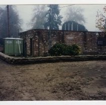 Exterior view of the Sacramento City Cemetery Mortuary Chapel and Archives Office on the grounds of the cemetery