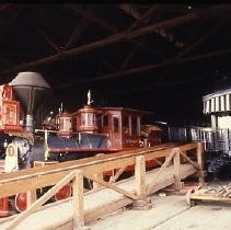 Old Sacramento historic district. View of the Tanscontinental Railroad Survey of 1969 for the centennial of the completion of the transcontinental railroad