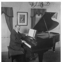 Franz Dicks at the Piano