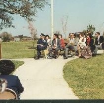 Walerga Park Plaque Dedication: Unidentified Speaker at Podium