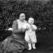 Portrait of a woman with child