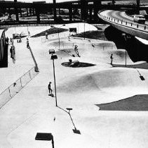 Skateboard Park Next to Interstate 80