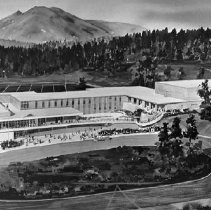 Rendition of New Junior-Senior High School at Incline Village