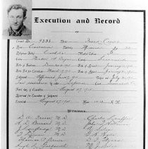 Execution Record of Inmate at Folsom Prison