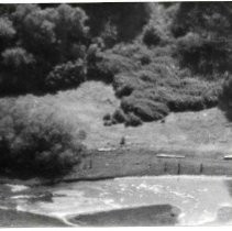 Photographs of landscape of Bolinas Bay, aerial