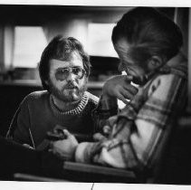 Jack Malan at the Volunteers of America drunk receiving center, talking to someone brought in by the police (not identified)