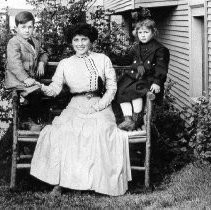 Ralpha Hale Young and her two children