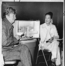 Dorothy Lamour, the actress, with the actor Sterling Holloway