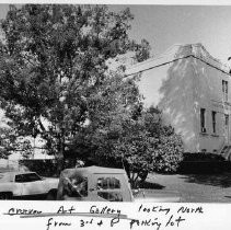 Crocker Art Gallery looking north from the parking lot at 3rd and P Sts