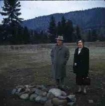 Slides of California Historical Sites. L. Caywood & Mr. Farrence Reed, Spokane House, Washington