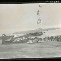 Airplane marked Josephine Ford Byrd Artic Expedition