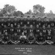 Davis High School Football Squad 1936