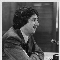 Tom Hayden (Thomas E. Hayden), antiwar and civil rights activist, as a candidate for U.S. Senator from California (Democratic primary)