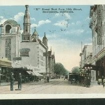 K Street East from 10th Street, Sacramento, California