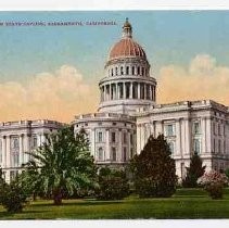 Rear View of State Capitol, Sacramento, California