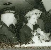 James V. Hicks with Pat Nixon